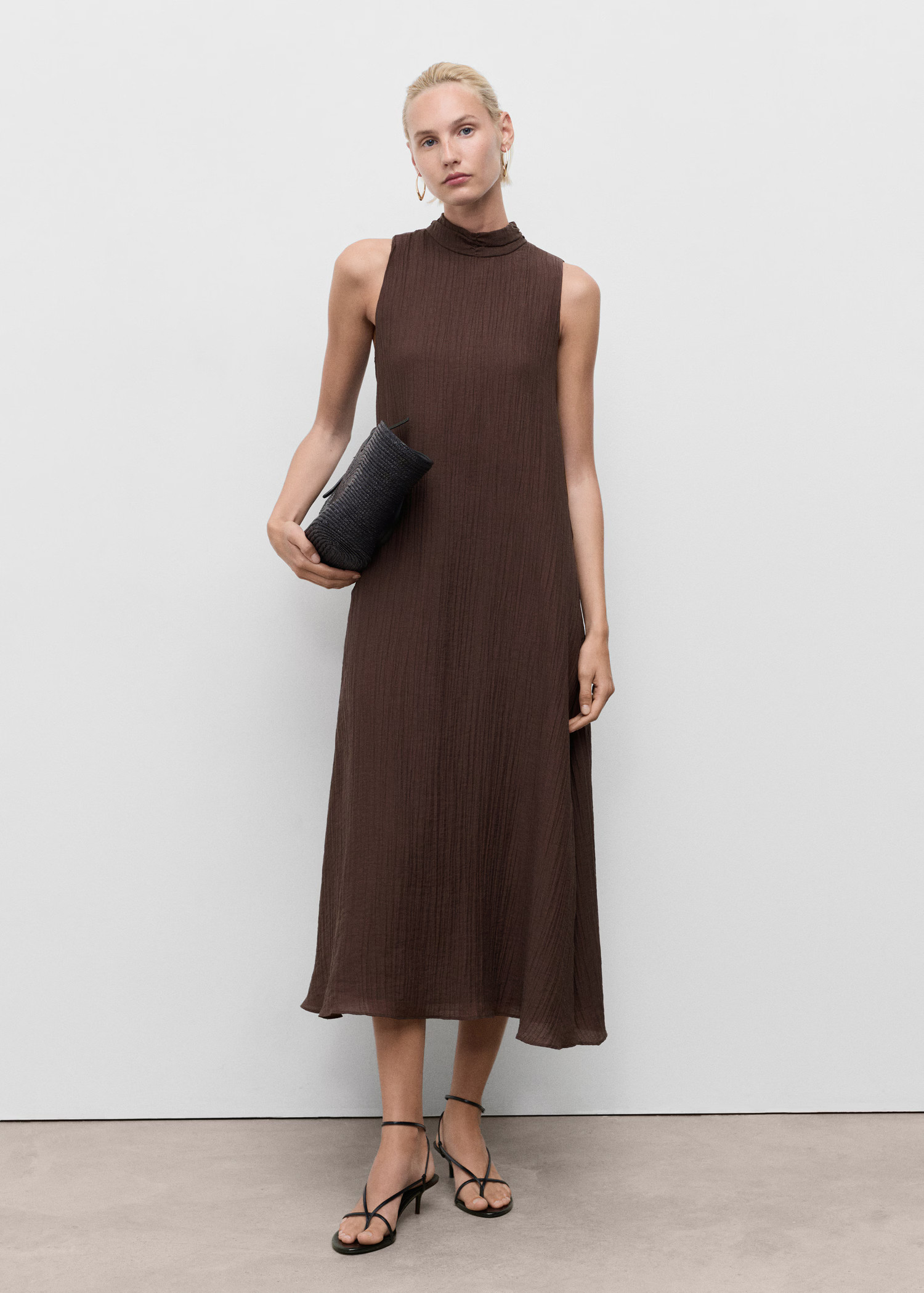 Halter-neck lyocell dress - Women | MANGO USA | Mango (US/MX/AU)