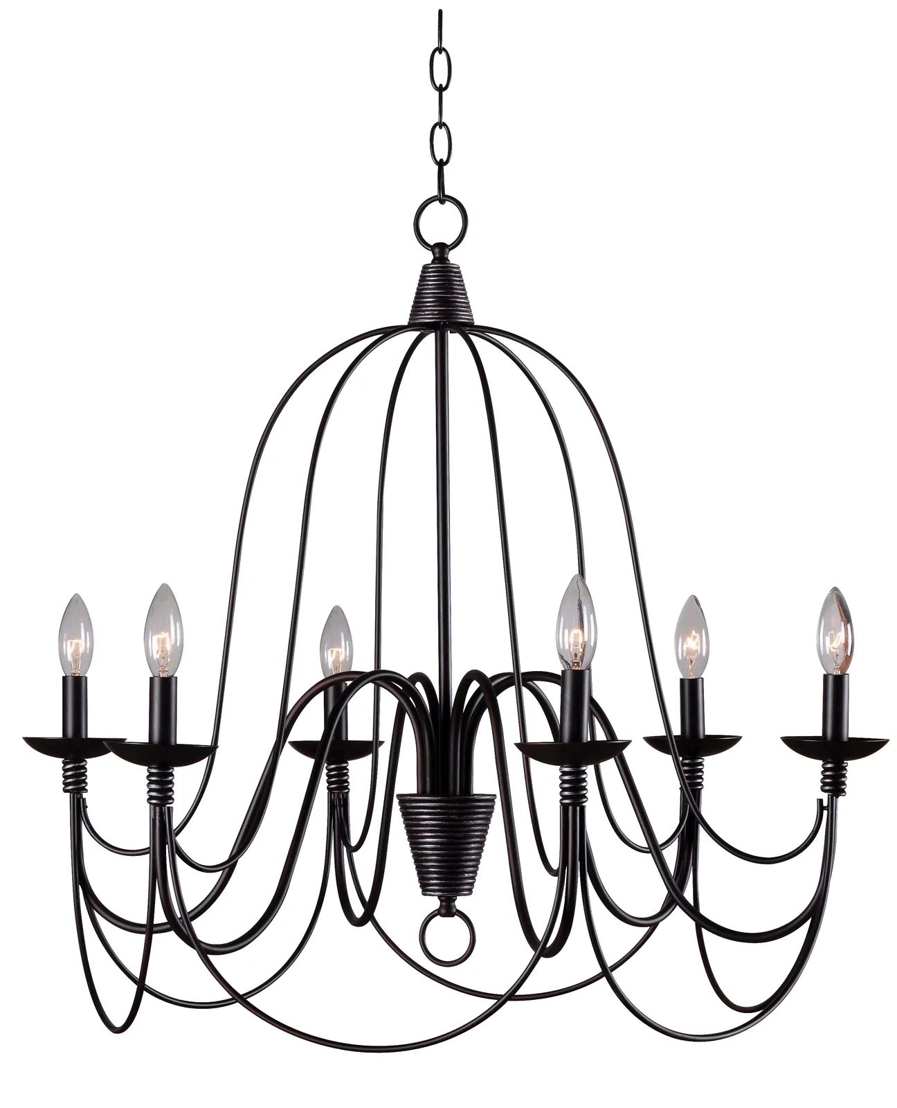 Resler 6 - Light Candle Style Empire Chandelier | Wayfair North America