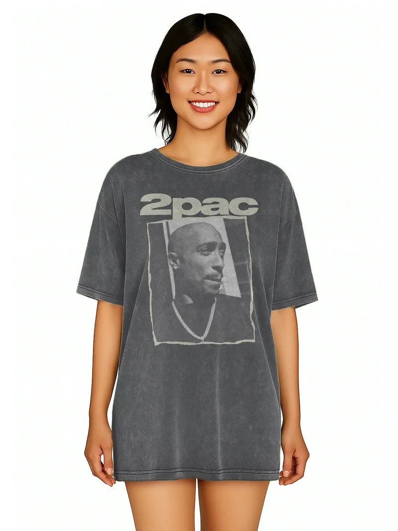 Tupac Women's Oversized Sleep Shirt, Sizes XS-3X | Walmart (US)