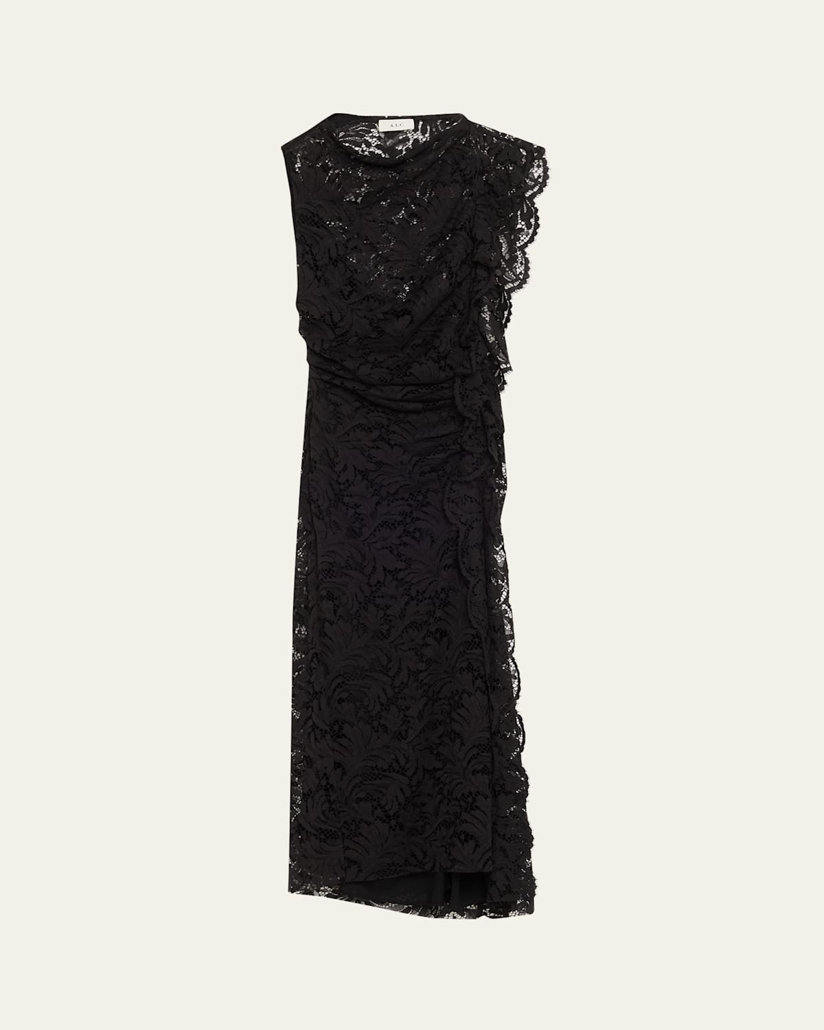 Astrid Draped Lace Dress | Bergdorf Goodman
