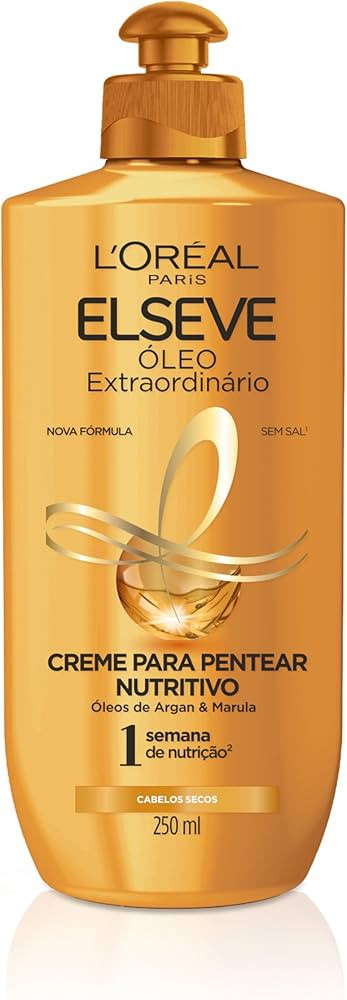 L’Oréal Paris Creme Para Pentear L'Oréal Paris Elseve Óleo Extraordinário 250Ml Branco | Amazon (BR)