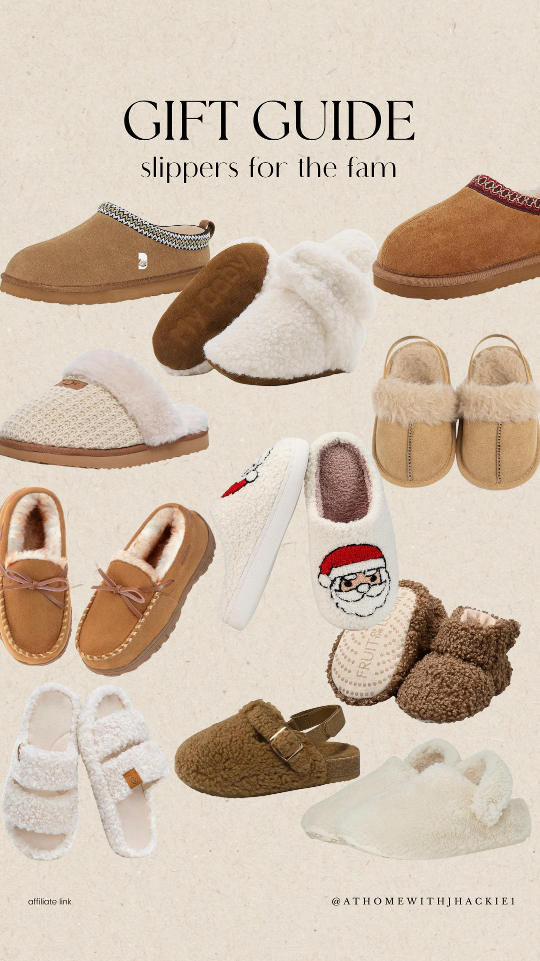 FAmily slippers guide, cozy slippers women, men’s house shoes, toddler sherpa slippers, fuzzy holiday slippers, ugg slipper dupes, sherpa slide sandals, neutral home slippers, kids winter slippers, comfy slippers gift ideas, christmas slippers for family
 

 

#LTKGiftGuide #LTKHoliday #LTKSeasonal