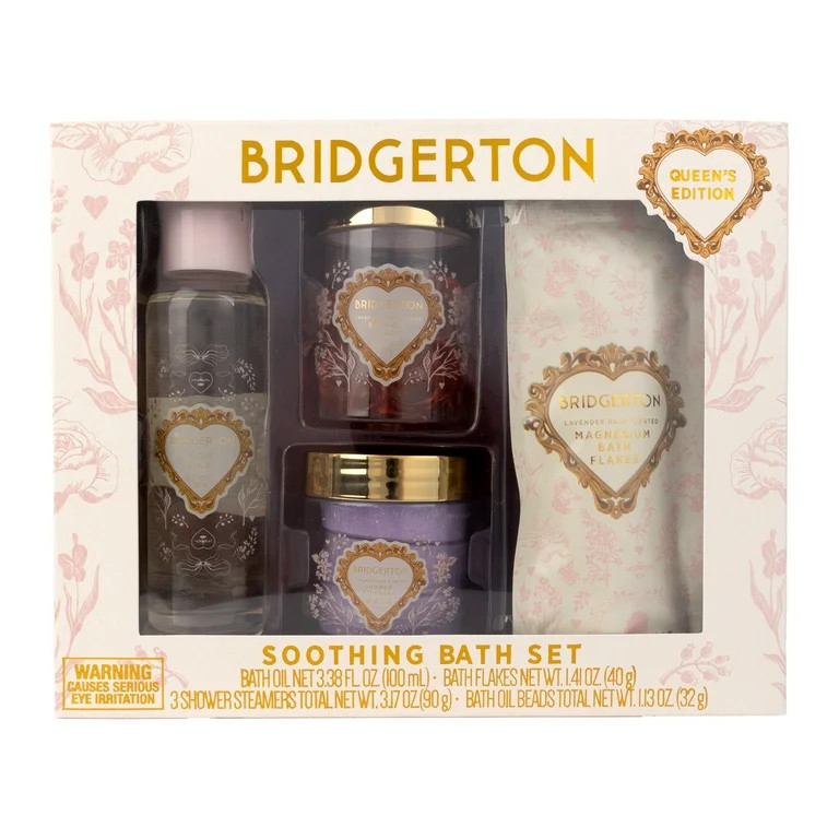 Bridgerton Soothing Bath Set, 4 Piece Set, Queens Edition | Walmart (US)