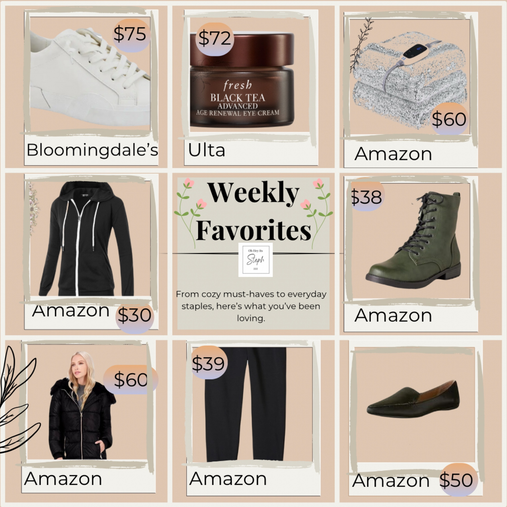 Weekly favorites 

#LTKSeasonal #LTKFindsUnder100 #LTKStyleTip