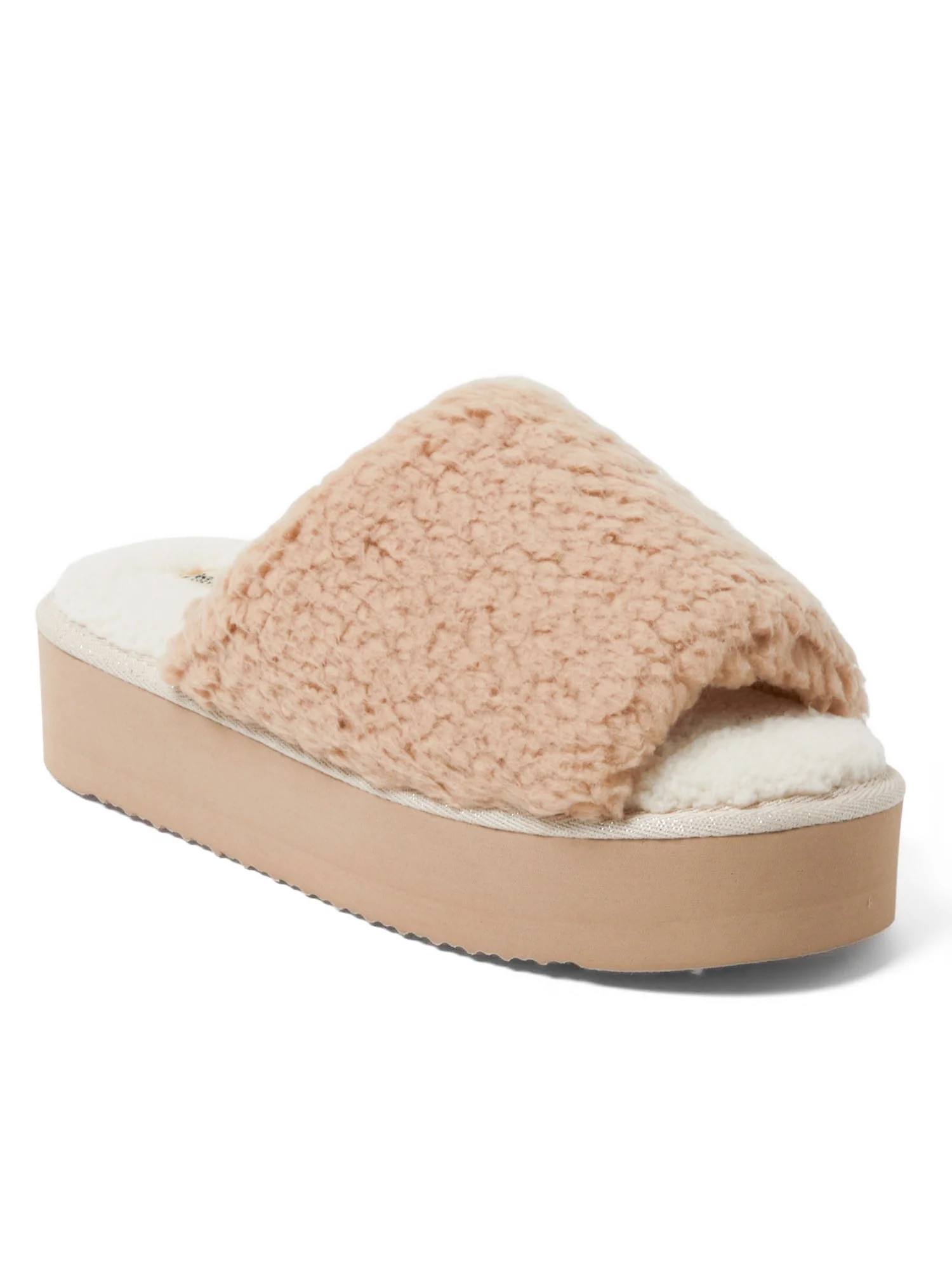 Dearfoams Cozy Comfort Women's Platform Terry Slide Slipper | Walmart (US)