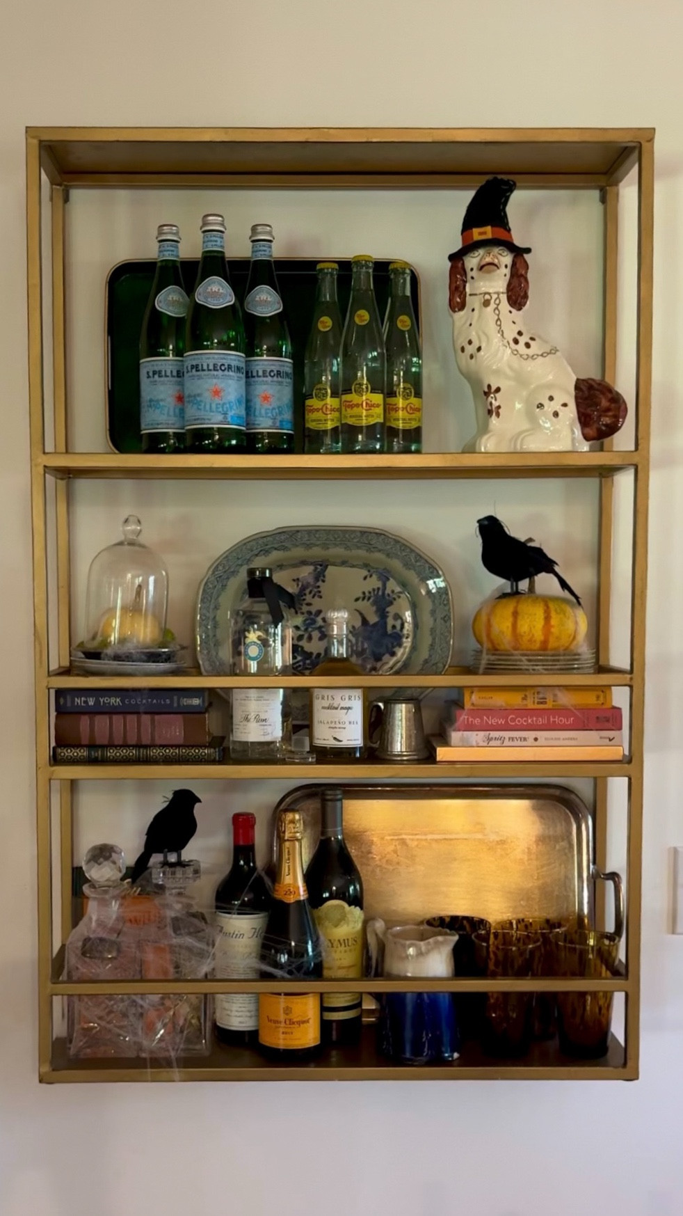 Halloween Shelf Styling 
Ballard Designs Abbott Shelf 
Bar Shelf 


#LTKHome #LTKSaleAlert #LTKHalloween