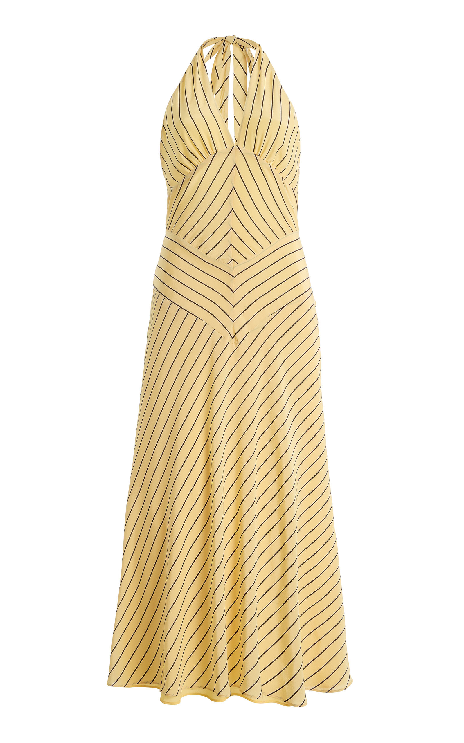 Louise Striped Silk Midi Dress | Moda Operandi (Global)