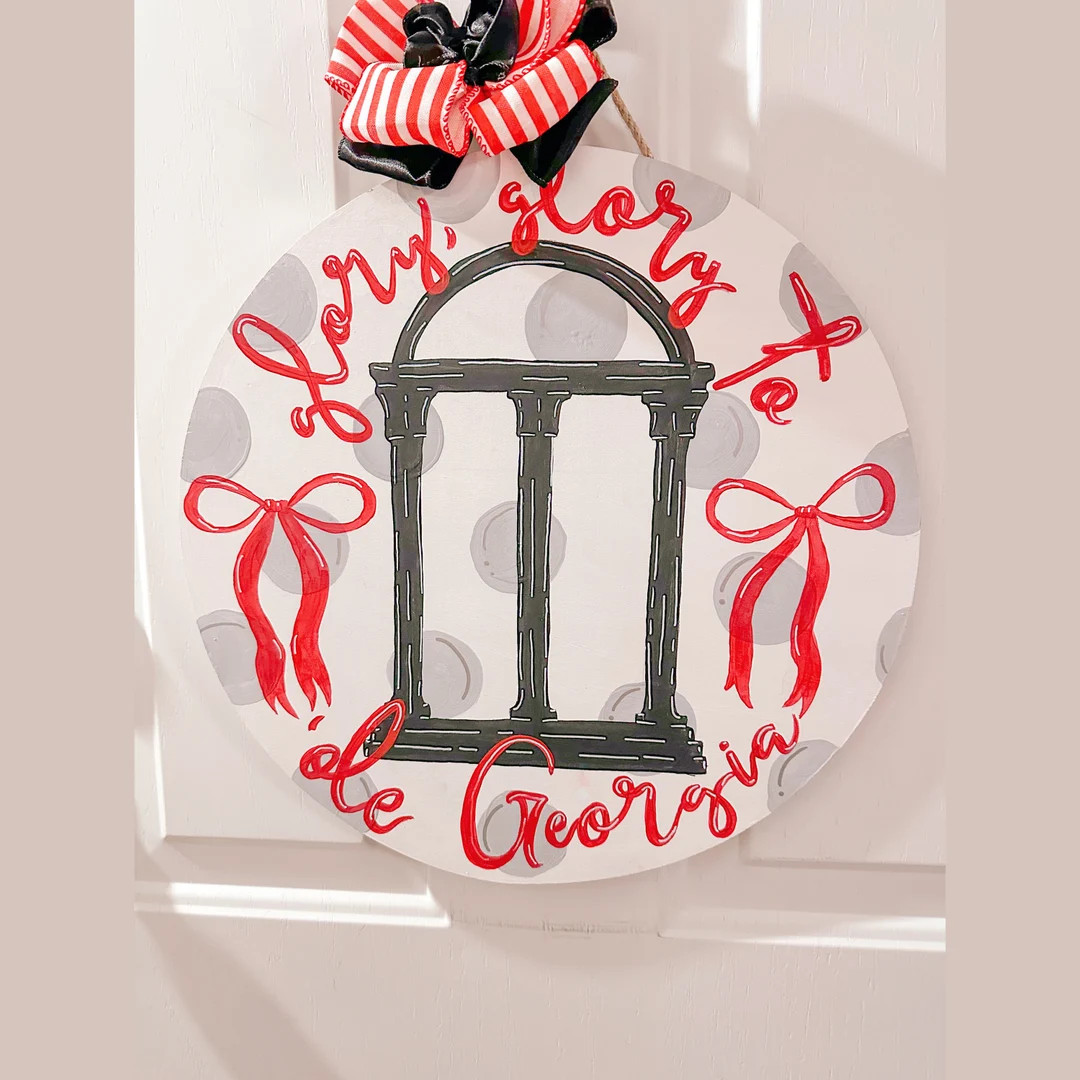 UGA DOOR HANGER Go Dawgs - Etsy | Etsy (US)
