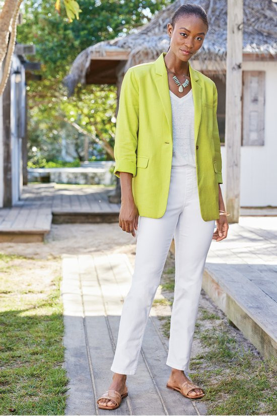Ultimate Denim Pull-On Slim Leg Jeans | Soft Surroundings