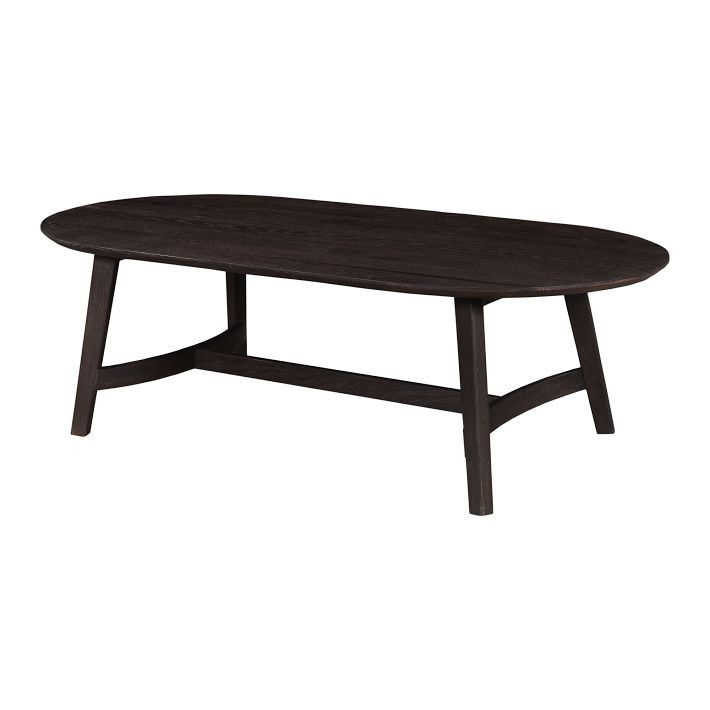 Solid Oak Oval Coffee Table | West Elm (US)