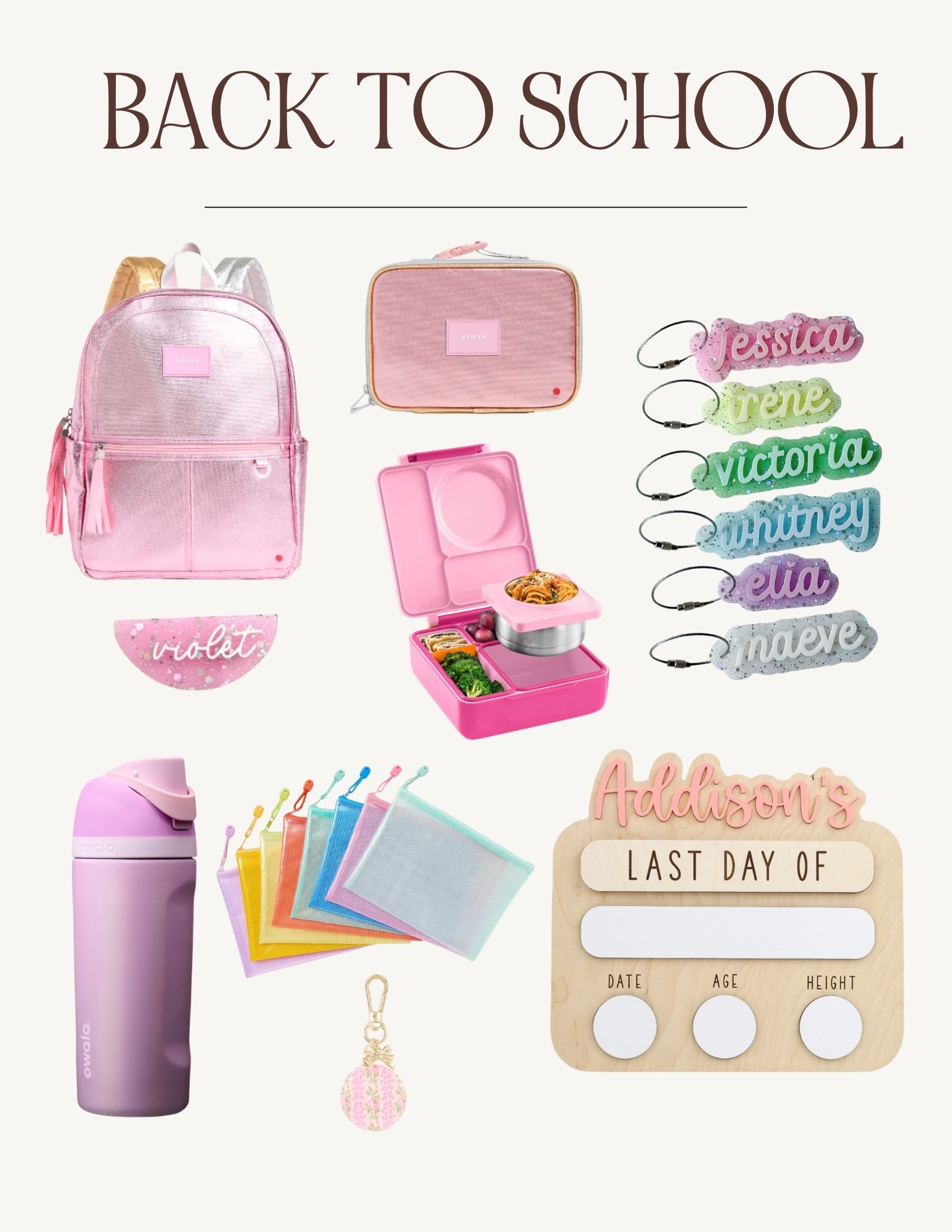 Cute back to school finds - use code farahpink15 for 15% off at State Bags