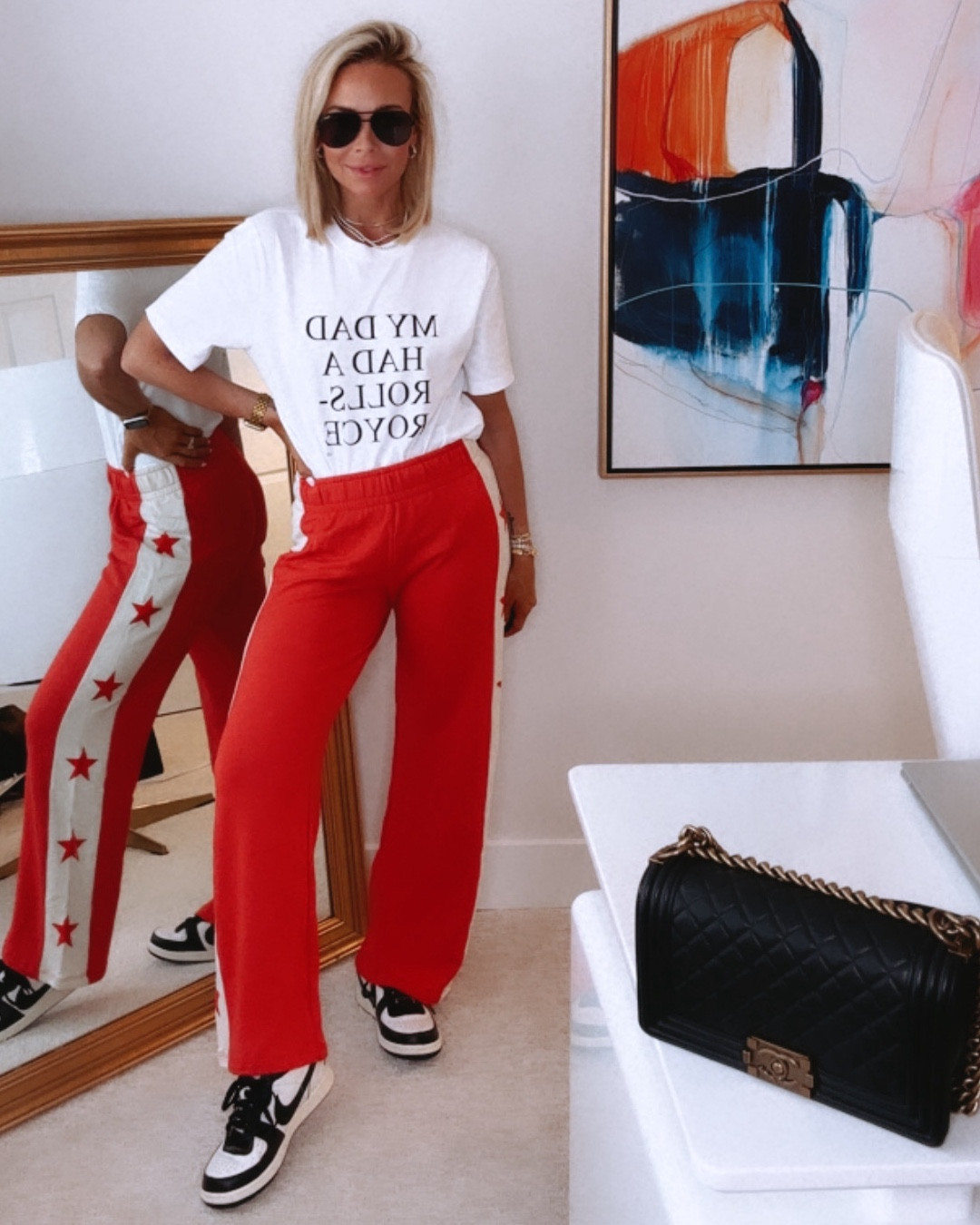 LITERALLY STRAIGHT OBSESSED WITH THIS CASUAL ‘FIT THAT YOU CAN WEAR ALL YEAR ROUND (with a jacket of course in the winter) 😜

Victoria Beckham’s new Shirt line is SO GOOD and there’s other options with different slogans than this one! I’ve linked other options! The QUALITY OF THESE SHIRTS are like Show Me Your MuMu tops but they’re a “Tee” - but thick and great quality. 

Secondly, these new sweats are also SUCH GOOD QUALITY! They feel like BUTTA on and come in 3 different colors - linked them all for you! 

Lastly, these sneaks are MENS so size 1.5 sizes down but they are SO cool and good sneaks year round as well. 👟

Loving these sunnies from Quay - they’re affordable and you can often buy 1 get one free or 1/2 off! ⭐️⭐️⭐️⭐️⭐️

I love this little sporty ‘fit SO much and I hope y’all love it too ♥️♥️♥️

Xoxo,
CeCe 🙏😍❤️👏♥️✨🙌🤌

#LTKWork #GoodVibes #GetItBeforeItsGone #LTKMidSize  #Accessories #LTKWorkWear   #LTKSummer #LTKSummerTrends #CorMyerStyle #LTKMidSize  #LTKAthleisure #LTKAthletic 
#GoodVibes #GetItBeforeItsGone #LTKMidSize  #Accessories #LTKWorkWear #LTKSummer #LTKSummerTrends #CorMyerStyle #LTKMidSize  #LTKAthleisure #LTKAthletic 

#LTKOver40 #LTKU #LTKSeasonal #LTKVideo #LTKParties #LTKShoeCrush #LTKActive #LTKStyleTip #LTKTravel #LTKPlusSize #LTKBump #LTKKids #LTKFamily #LTKHome #LTKBeauty #LTKPlusSize #LTKFindsUnder100 #LTKFindsUnder50 #LTKShoeCrush #LTKTravel #LTKActive