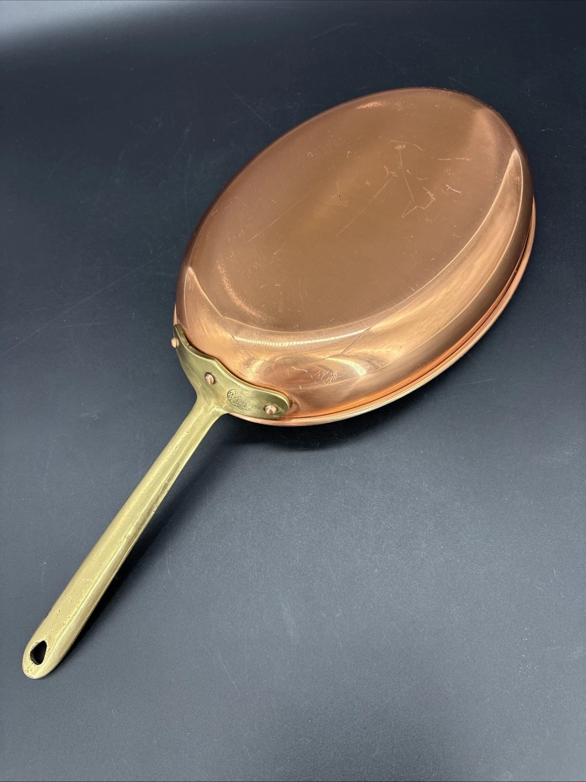 Vintage Copral Oval Copper FISH Saute Pan 3 Rivet Brass Handle Made in Portugal | eBay | eBay US