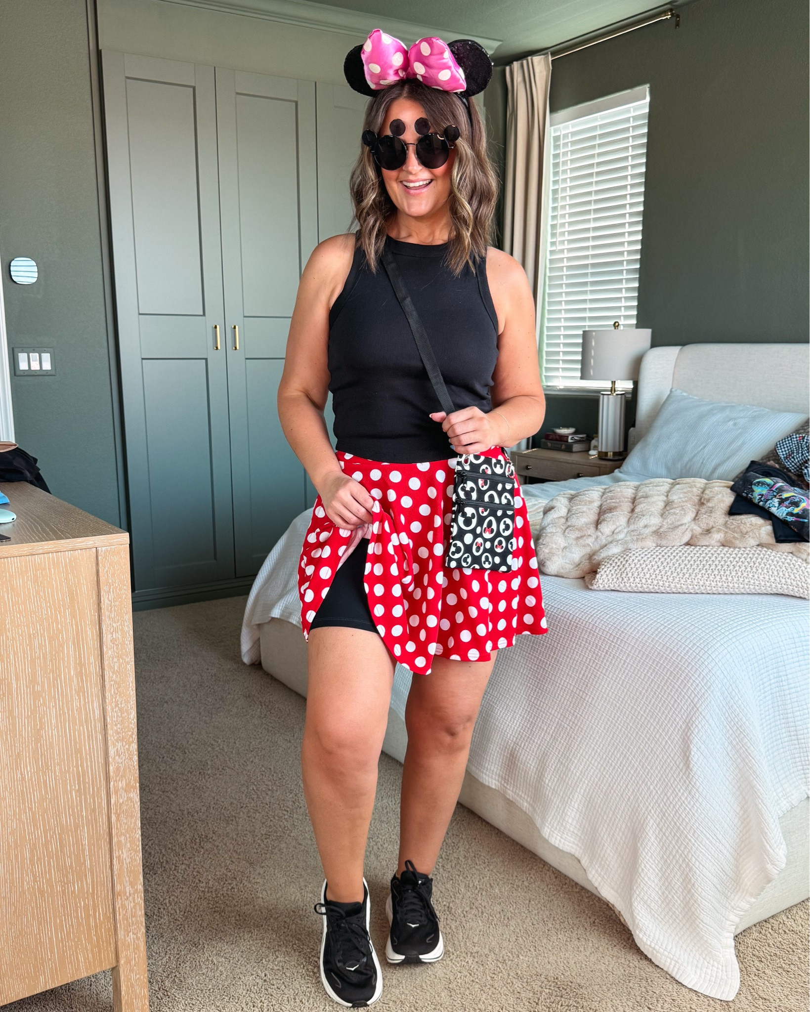 Disney outfits!
All tops, large
Red pants, xl (sized up 1)
Blue ruffle skort, large
Denim shorts, 14 (sized up 1)
Black bike shorts, xl
Polka dot skirt, xl (size up)
Black skort, xl (sized up)
Black barrel pants, large

Size 12, midsize, theme park outfits, Disneyland outfit, Disney world outfits

#LTKootd #LTKMidsize #LTKKids