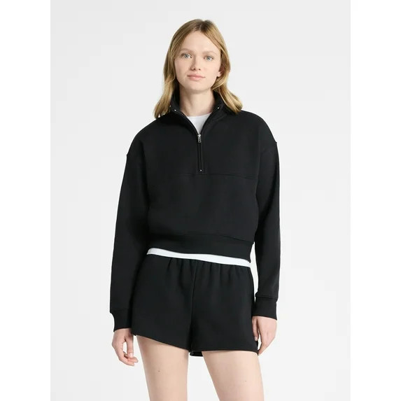 No Boundaries Fleece Half Zip Pullover, Women's | Walmart (US)