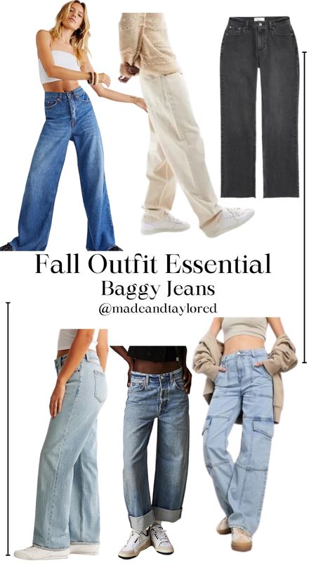 Elevate your fall fits with a pair of baggy jeans! Perfect for everyday looks and can be dressed up in the evening!! 

#LTKsalealert #LTKfindsunder50 #LTKstyletip