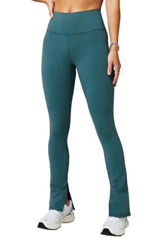Fabletics Define PowerHold® Split Hem Flare Pant, Moisture-Wicking, 4-Way Stretch, 3X, Storm Slate | Amazon (US)
