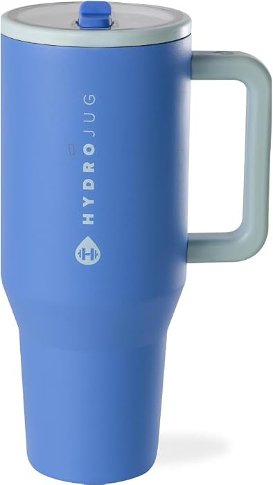 HydroJug Traveler 40oz, Insulated Tumbler with Handle & Straw, Riptide | Amazon (US)