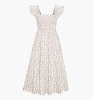 The Ellie Nap Dress - Pink Ribbon Rose Ikat | Hill House Home US