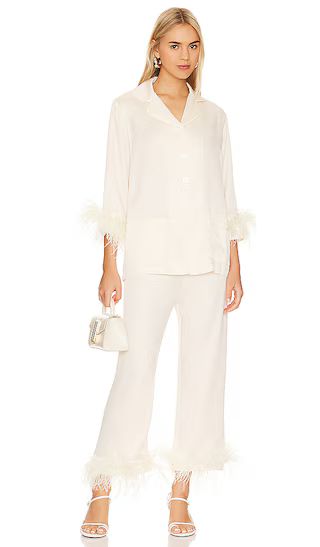 Wedding Pajama Set in White | Revolve Clothing (Global)