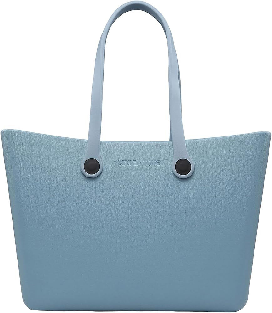 JEN & CO. Carrie Ethylene Vinyl Acetate Waterproof Versa-Tote, Cerulean Blue | Amazon (US)