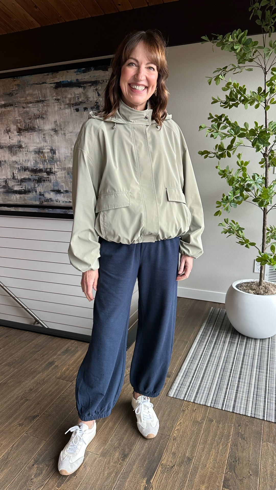 Our errands day outfits! Zara rain jacket is perfect for our spring weather! Styled with Evereve balloon sweats and Sam Edelman sneakers. 

Julie is wearing her Sezane trench with Agolde jeans, Adidas sneakers, and a Portland leather crossbody  

#LTKOver40 #LTKdayinmylife #LTKootd