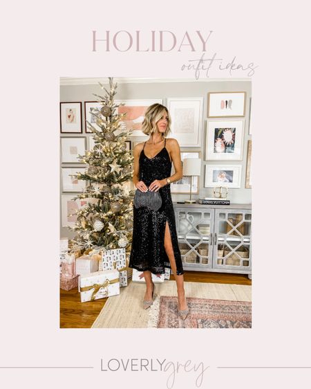 This sequin midi dress is a must 👏 and it’s on sale! Loverly Grey is wearing a 0! 

#LTKHoliday #LTKsalealert #LTKstyletip