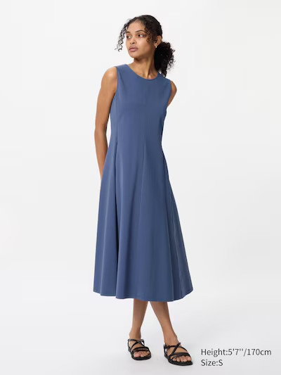 Ultra Stretch Dress (Sleeveless) | UNIQLO (UK)