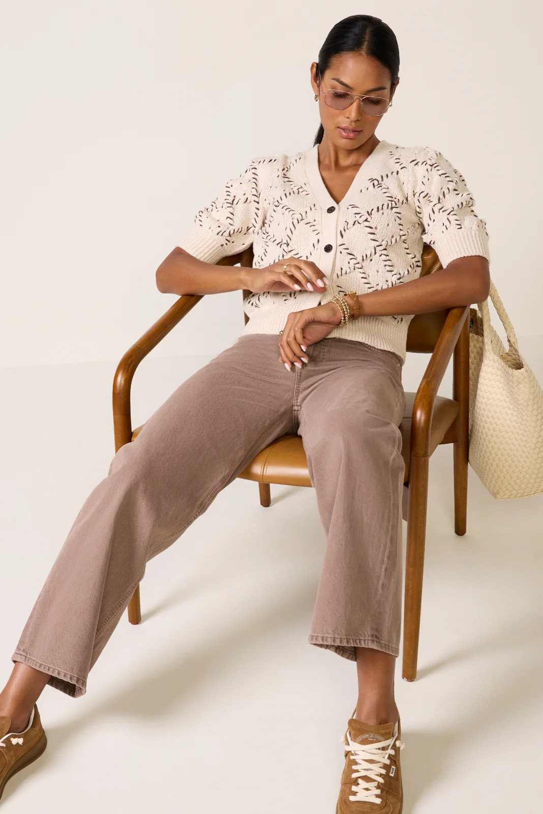 Isla Short Sleeve Cardigan | Evereve