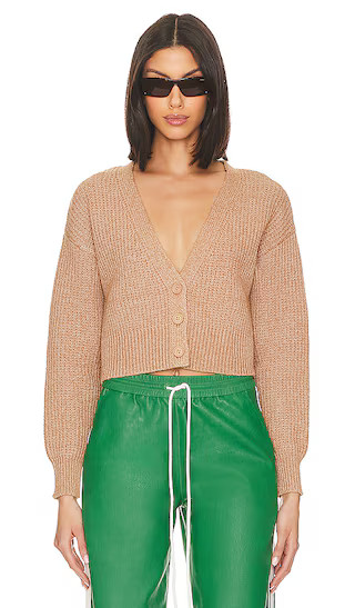 Jenny Cropped Cardi in Cinnamon | Revolve Clothing (Global)