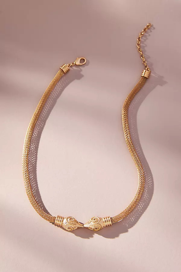 The Restored Vintage Collection: Mesh Collar Necklace | Anthropologie (US)
