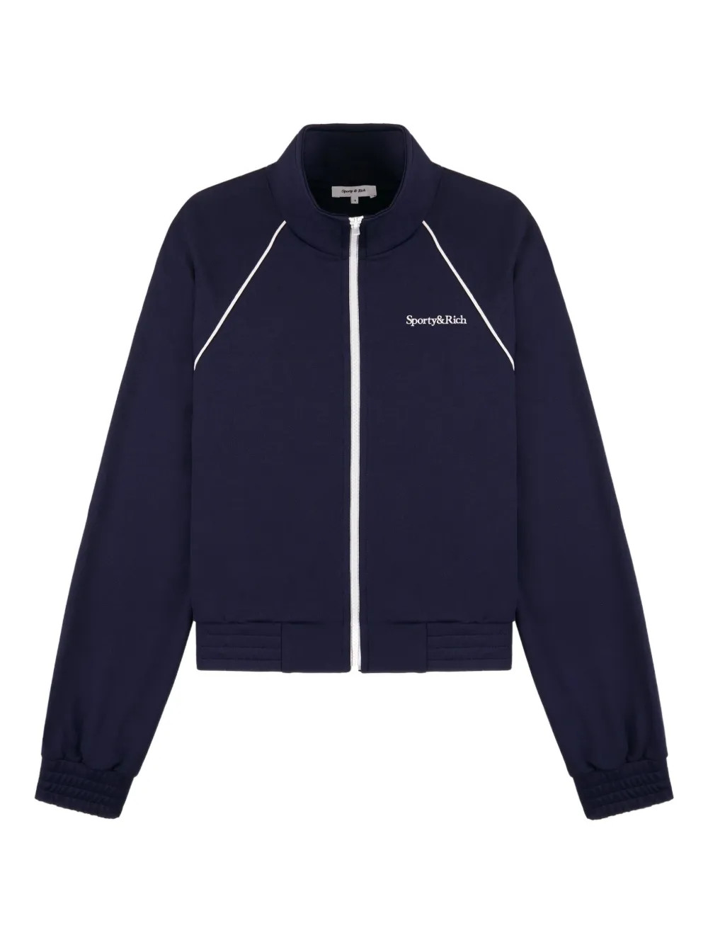 Sporty & Rich Zip Trim Top | Blue | FARFETCH AO | Farfetch Global