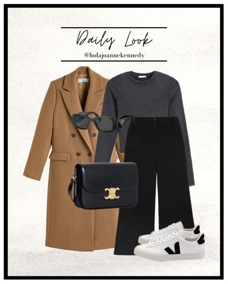 winter outfits, winter styling, winter looks, casual workwear outfits, work wear looks, work outfits, veja trainers, camel coat, wool coat, tailored coat, winter layers, black cross body bag, grey long sleeves cotton top, grey base layer, grey and camel, daily outfit inspo, daily outfit ideas 

#LTKstyletip #LTKfindsunder100 #LTKeurope