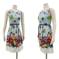 Vintage 1960S Floral Dress Colorful 60S Multi Print Sleeveless | Etsy (US)