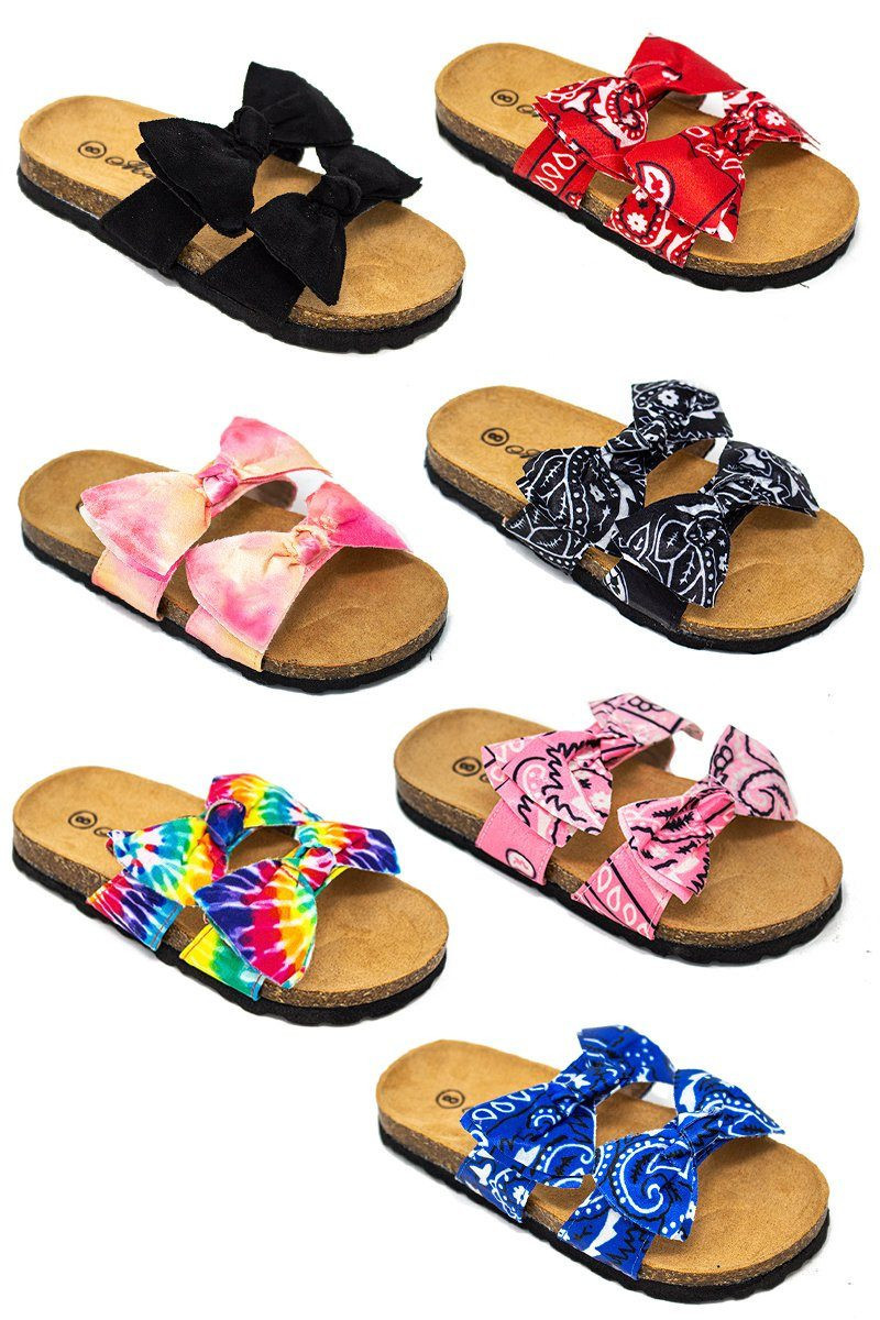 Birkley Double Bow Sandals | Sparkle In Pink
