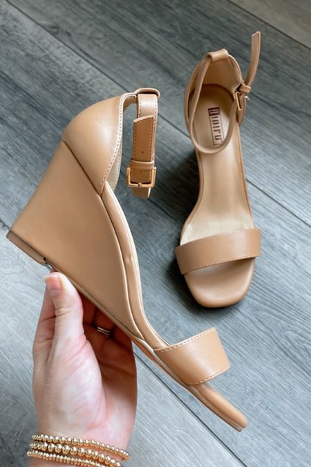Perfect neutral wedge heel sandal 

I got my true size 7 and they fit perfectly!

#LTKunder50 #LTKFind #LTKshoecrush