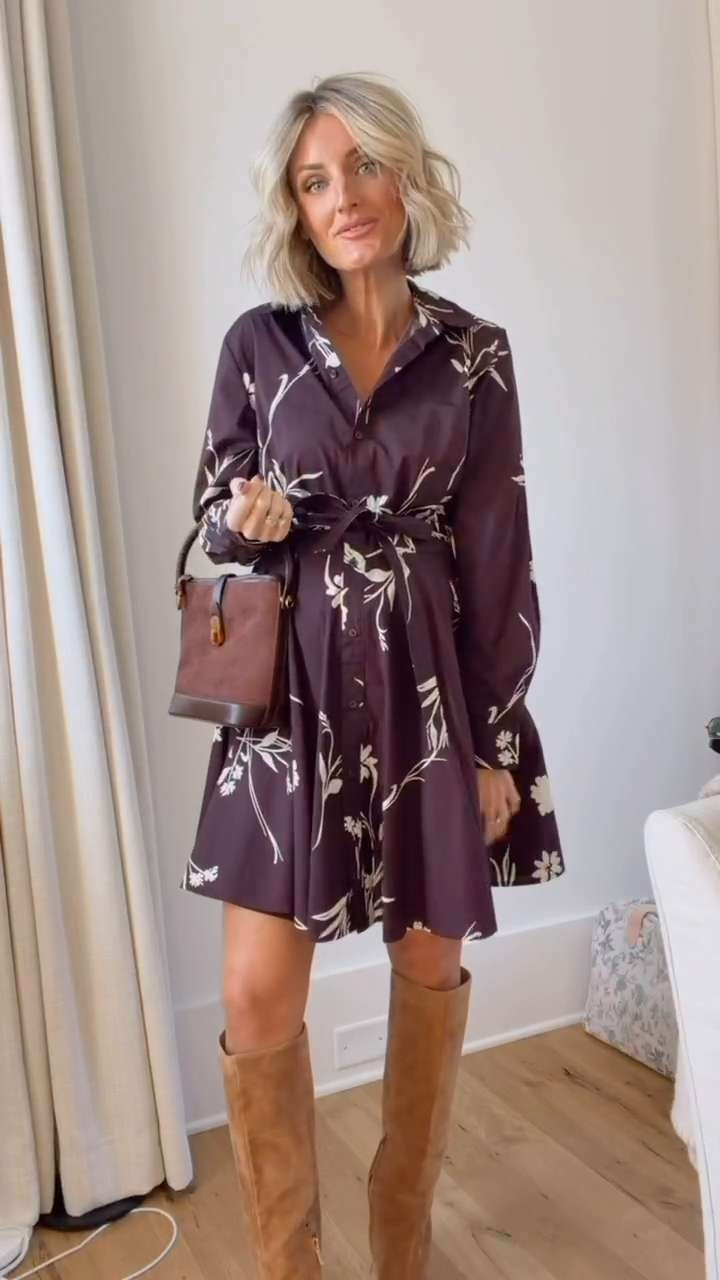 Romantic and timeless — this burgundy floral dress from Target is the perfect piece for fall events, date nights, or holiday gatherings. The rich tones and flowy fit make it an effortless go-to for the season. ✨🤎 Wearing size small to accommodate the bump, but it does run a bit big, so I would size down if I wasn't pregnant.

#Loverly Grey #TargetStyle #TargetFinds #FloralDress #FallFashion #HolidayOutfit #BurgundyDress #AffordableStyle #FeminineFashion #OOTD #FallOutfitIdeas #TargetFashion #EverydayStyle 

 #LTKSeasonal #LTKFindsUnder50 #LTKStyleTip