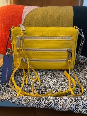 Rebecca Minkoff Mini 5 Zip Leather Crossbody Bag - Brand New, NWT | eBay AU