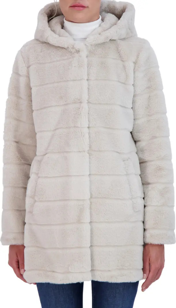 Hooded Faux Fur Jacket | Nordstrom Rack