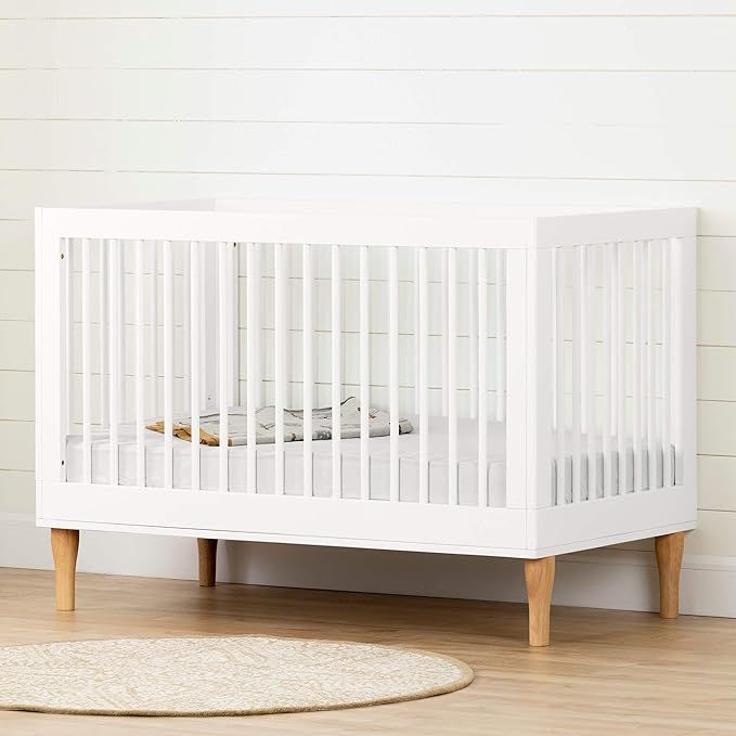 South Shore Balka Baby Crib with Adjustable Height Pure White, Bohemian Harmony | Amazon (US)