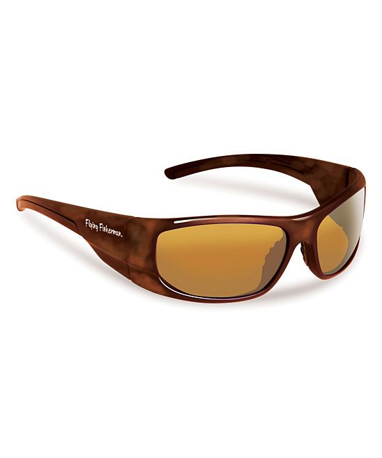 Flying Fisherman Men's Sunglasses TORTOISE - Tortoise & Amber Cape Horn Polarized Sport Sunglasses | Zulily