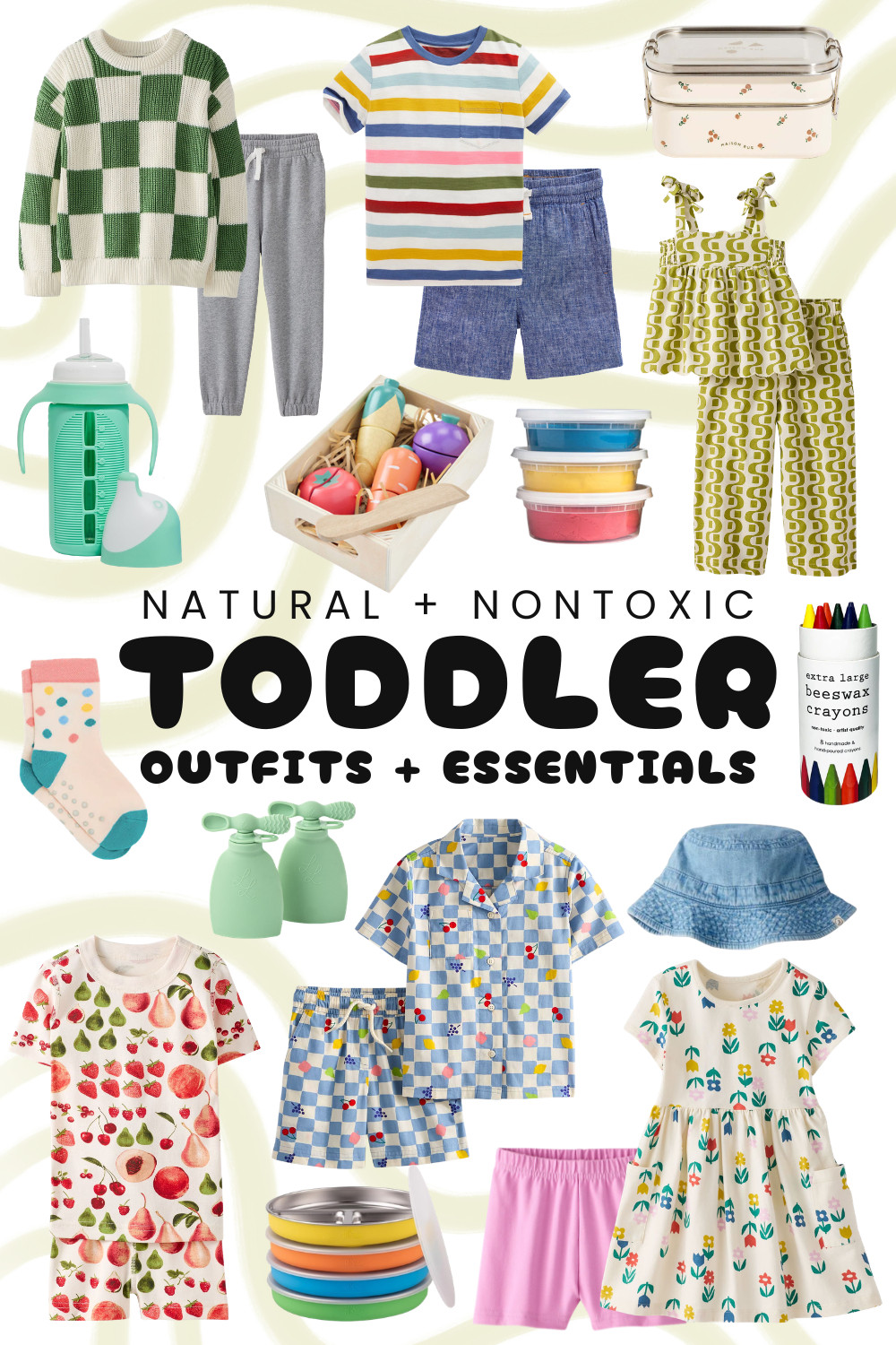 Natural + Nontoxic Toddler Outfits + Toys + Essentials Ages 1-3 🌿 

Organic cotton and linen toddler clothing, stainless steel lunch boxes, glass water bottles, silicone reusable pouches, and Montessori-inspired wooden toys for ages 1-3 that busy moms actually use every day.  

 #LTKmomlife