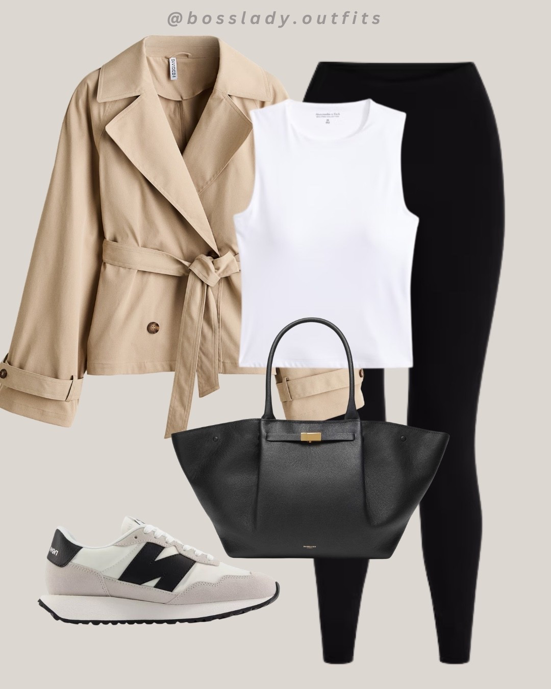 Running errands but make it polished

Tags: cropped trench coat, belted trench jacket, white tank top, black leggings, black leather tote bag, New Balance 237 sneakers, athleisure outfit idea, errand day outfit, city mom outfit, elevated casual look

#LTKstyletip #LTKshoes #LTKbag