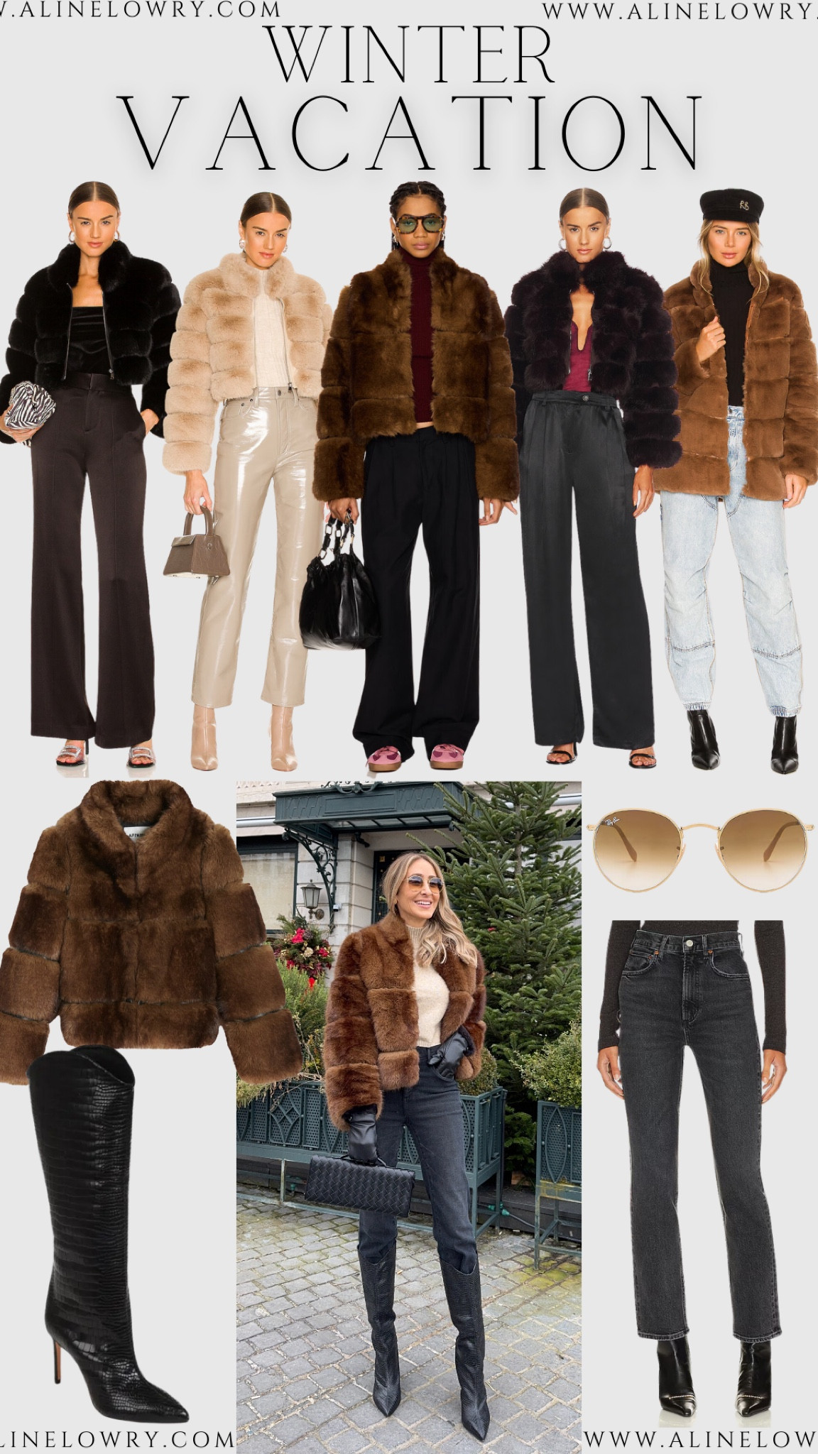 Winter vacation outfit idea I wore in Switzerland ❄️. Brown faux fur jacket, black jeans, knee high boots

#LTKStyleTip #LTKU #LTKSeasonal