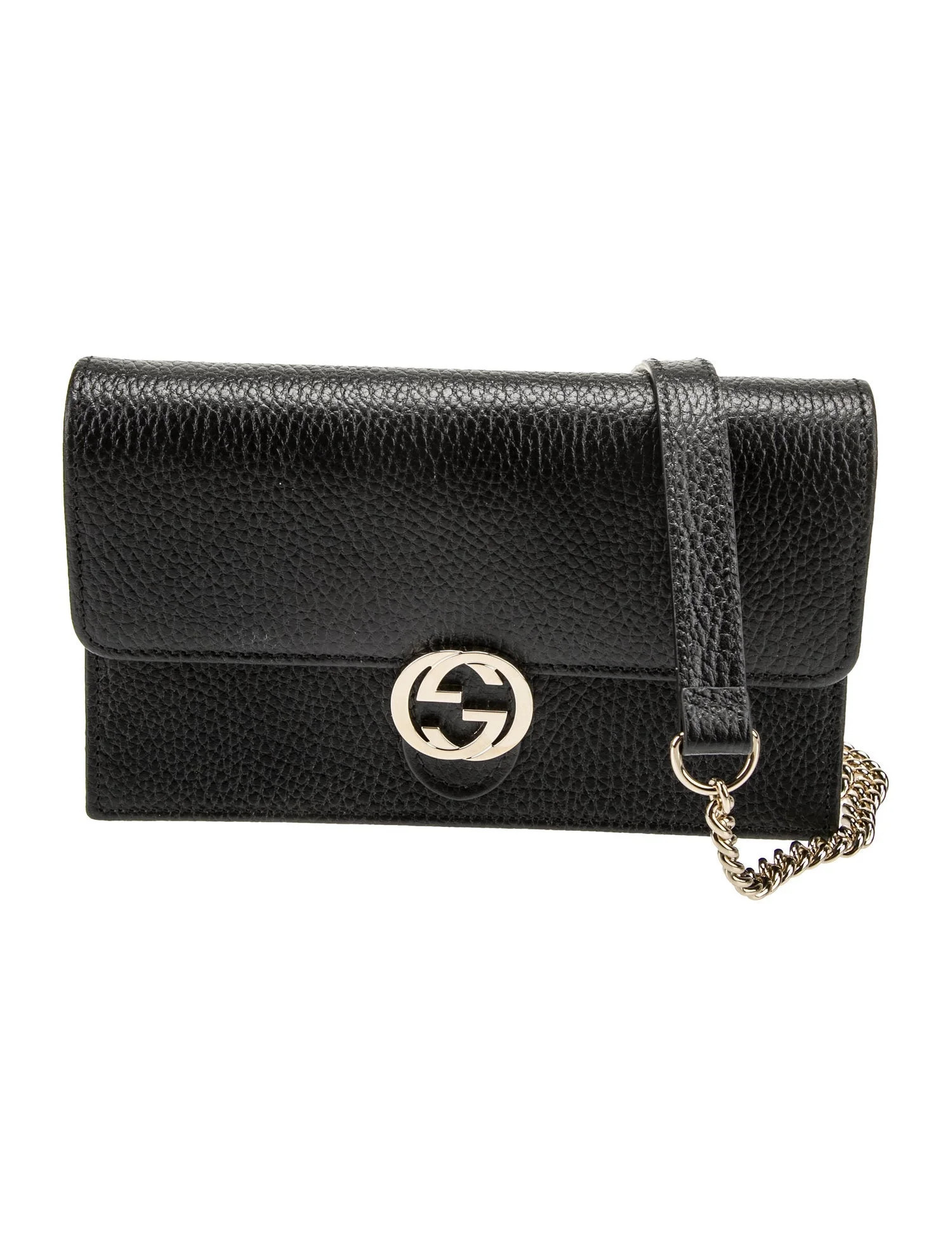 Dollar Interlocking G Wallet on Chain w/Tags | The RealReal