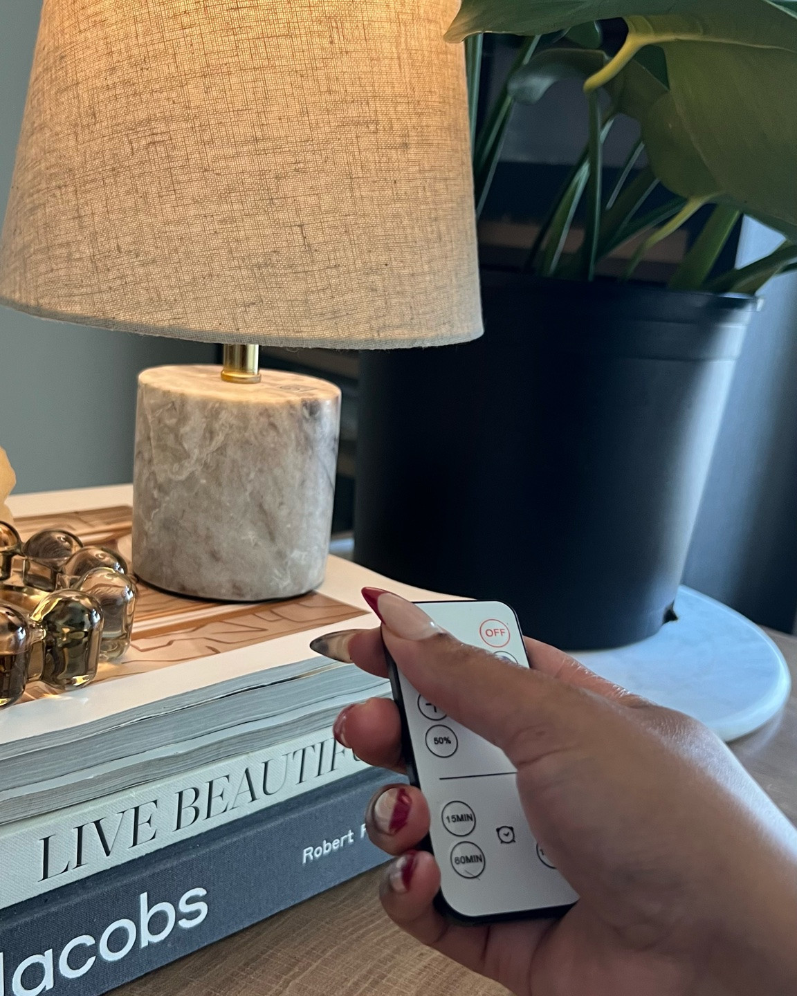 Rechargeable light bulbs 💡 with remote and USB Charging. 
Dimmable, timer, 3 color temperatures 
I cut the cord to this mini lamp and put this rechargeable bulb in it! So convenient and now portable. 
Home finds. Life essentials. Amazon finds.

#LTKU #LTKHome