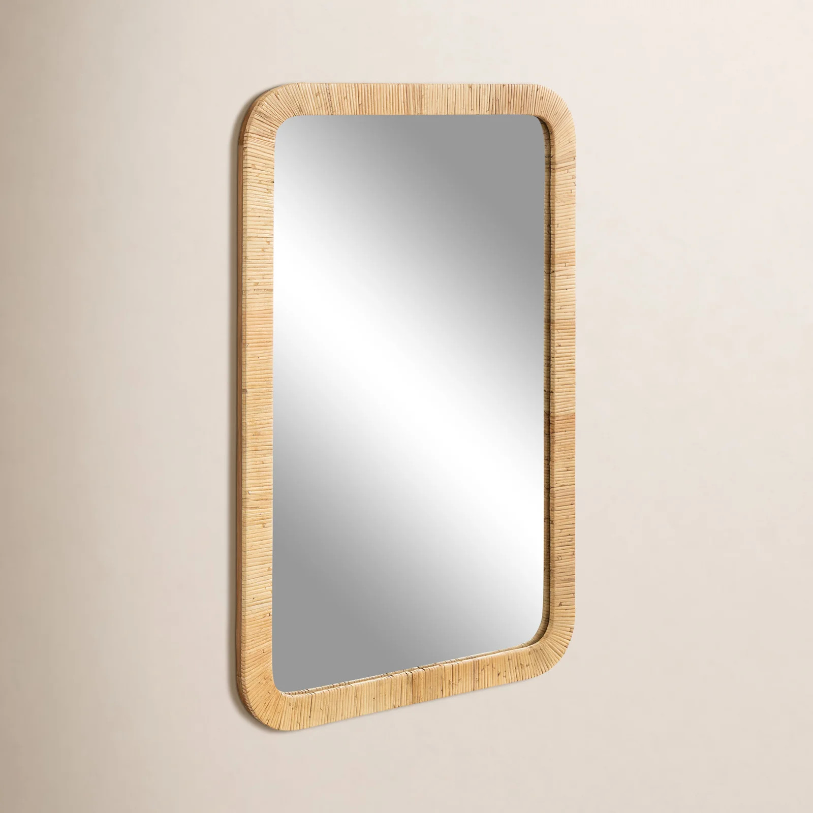 Breesport Rectangle Rattan Bathroom Wall Mirror | Joss & Main