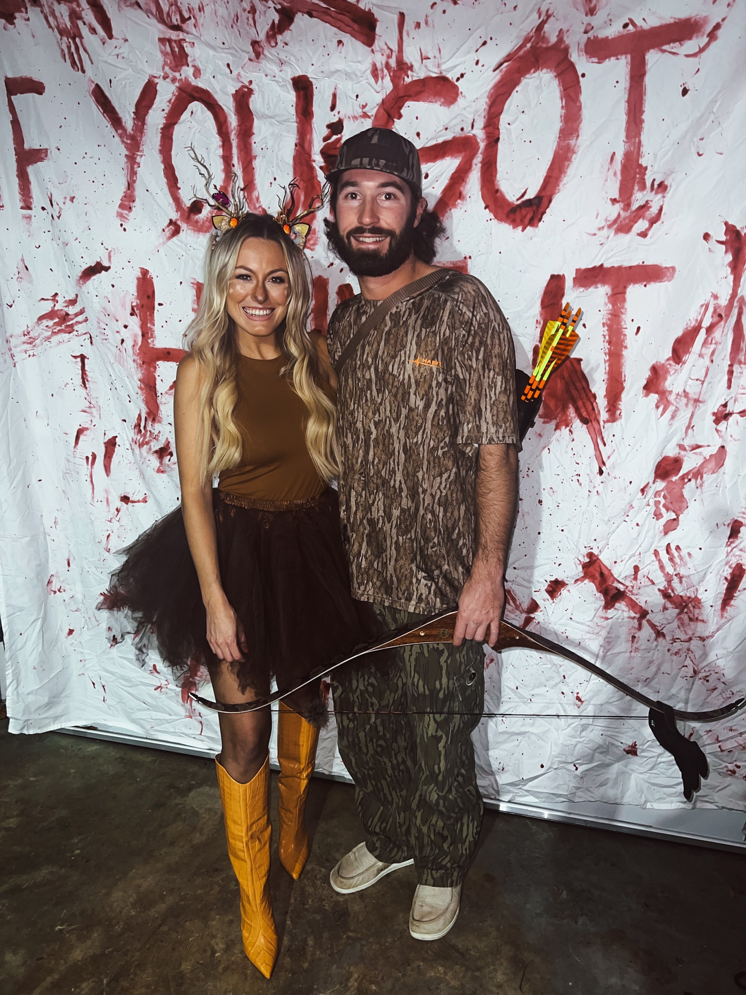 easy costume idea for couples 🫶🏼2023 halloween inspo 🦌👻 these boots are my favorite ever and I own them in 4 different colors. 🙌 skirt was not linking but it can be found on my Amazon storefront 💕

#LTKshoecrush #LTKHalloween #LTKfindsunder50