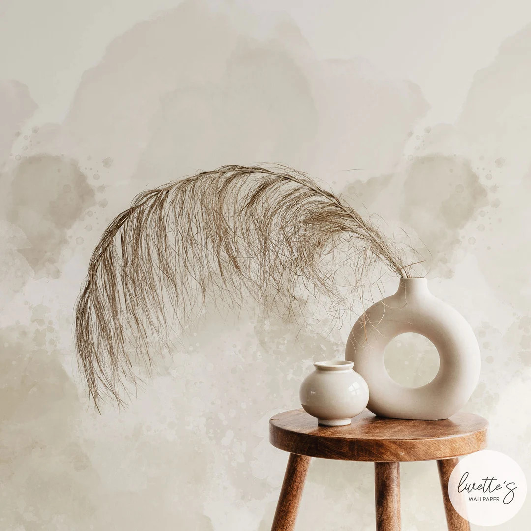 Kids Bedroom Wallpaper for Walls Limewash Paint Wallpaper Gender Neutral Minimalist Plaster Textu... | Etsy (US)