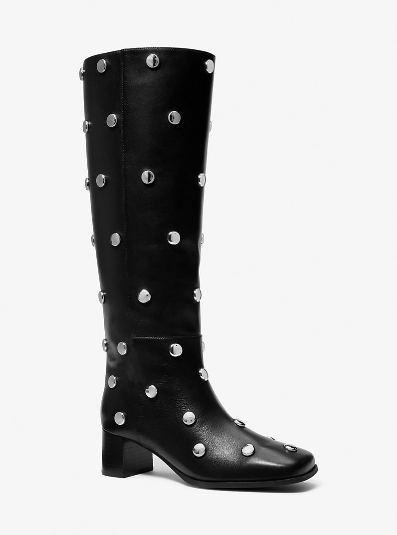 Matilda Flex Studded Leather Boot | Michael Kors US